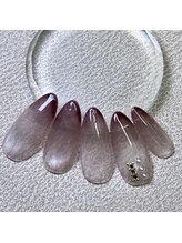 マグ×グラデーションネイル