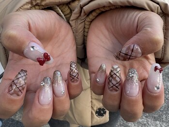 岡本施術・バレンタインネイル