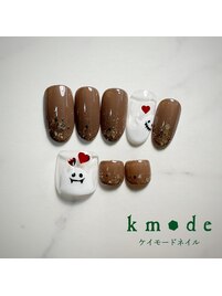 ハートオバケネイル