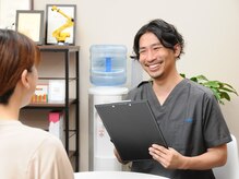 HCIヘルスケアラボの雰囲気（当店はカウンセリング重視！姿勢のお悩みなど教えてくださいね！）