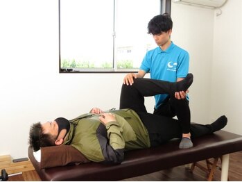 クロスコンディション(Cross Condition)/臀部のストレッチの様子