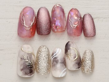 ネイルミックス 沖縄おもろまち店(Nail Mix)の写真/【5990円★トレンドコース(60分)】周りと差が付く最旬ネイル♪9種類の最新デザイン/おもろまち
