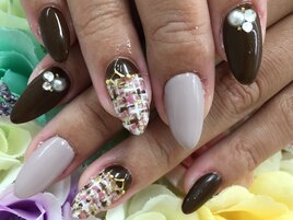 ツイード柄Nail