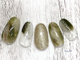 グリーンニュアンスネイル