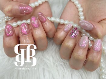 ネイルサロンレイアス(RAYAS)/ぷっくりオーロラネイル