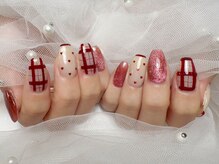 プティ アイビューティ 北浜店(peTiT eyebeauty)/手描きチェック　カジュアル