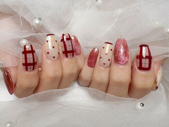 プティ アイビューティ 北浜店(peTiT eyebeauty)/手描きチェック　カジュアル