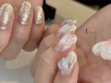 アイネイルズ 吉祥寺店(I nails)/キラキラしずくネイル