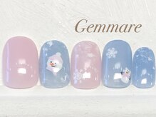 ジェンマーレ 青葉台店(Gemmare)/冬の雪だるまネイル