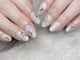 雪の結晶ネイル