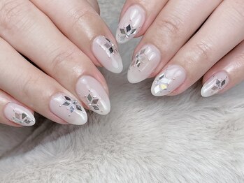 シマー(Shimmer)/雪の結晶ネイル