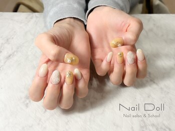 ネイルドール(Nail Doll)/パールフラワーネイル