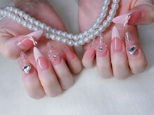 スノーネイルサロン 新宿店(Snow nail salon)/フレンチ/ハート／リボン