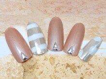 エムネイル(M Nail)/ミラーネイル(ボーダー・ドット)