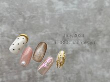 スリー(THREE)/July 2023/nail design