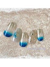 ネイルサロン クイル(QUILL)/11月ネイビー（1）