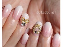 ポルカドットネイル(polkadot nail)の雰囲気（ラブリーなクリスマスネイル☆定額アートコース）