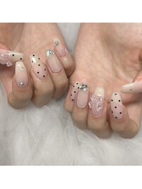 春夏秋冬・ホロ・Vカットリボン