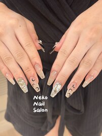 月シール　埋め尽くし　長さだし