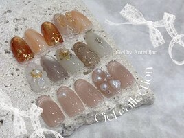 キラキラ春ネイル