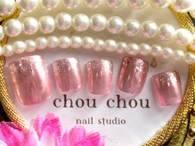 ネイルアンドアイラッシュスタジオ シュシュ(chouchou)/フットネイルミラーネイル