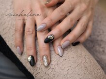 ミシュリーヌ(micheline.)/ベージュ×ブラック大人配色