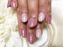 ウィズ フェリーク/ピンクツイードネイル