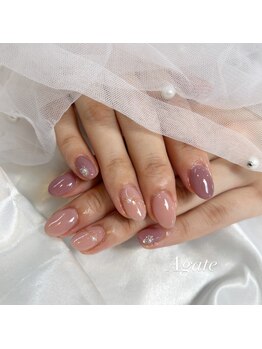 アゲート(Agate)/春ピンク