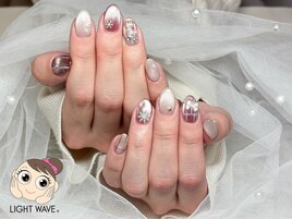 雪の結晶ネイル♪