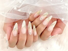 【ネイル】大理石ネイル