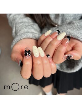 モア ネイル(more nail)/10本長さだし＋アートネイル