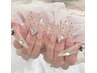 【ジェルスカルプ】ロング／スーパーロング/アート＋つけ放題　¥13,200