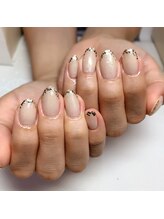 アイリッシュネイル 久屋大通店(Irish Nail)/maogel先端ラメフレンチ