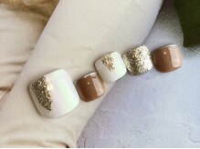 ネイルサロンフォーユー(for u)/オーロラ×ホワイト￥7000