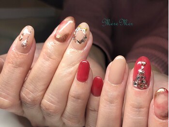 メールメール 和光市本店(MereMer)/キラキラクリスマスネイル