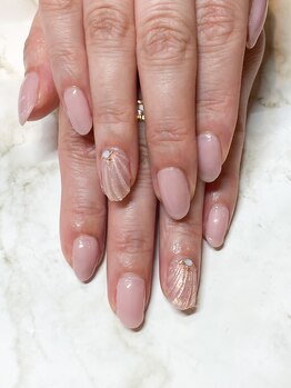 シンプルマーメイドネイル