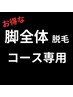 【期間限定】脚全体コース契約専用　１回