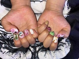 親子でアイスクリームネイル