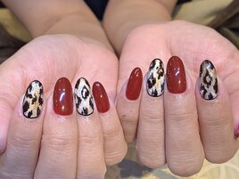10月　秋のレオパード柄