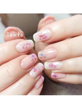 タンタ(Tanta)/定額ハンド チーク×ラメ