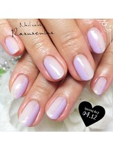 ラナンキュラス(Ranunculus)/ふんわり☆バイカラーNail