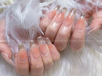 ダイアモンドネイルスタジオ 新宿店(Diamond Nail Studio)/チップ長さだし10本デザイン