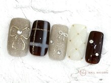 ネイルメゾン 池袋店(NAIL MAISON)/ショコラリボン¥10550