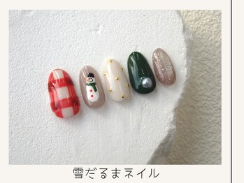 プレンティー 北千住西口店(plenty)/雪だるまネイル
