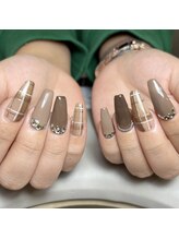 レブラン(r'e blanc)/チェックネイル