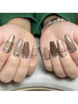 レブラン(r'e blanc)/チェックネイル