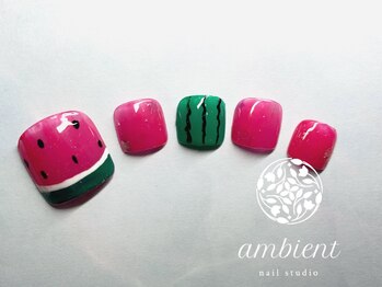 ネイルスタジオ アンビエント 表町店(Nail Studio ambient)/スイカネイル