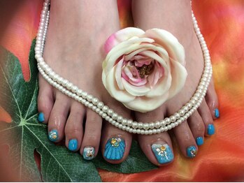 リングアリング(Ring a Ring)/マーメイドなフットネイル