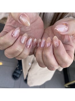 白べぇーっ 本店 湊町店/ミラーネイル