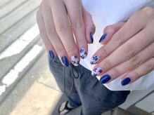 ミャウネイル(Miaou nail)/flower×blue